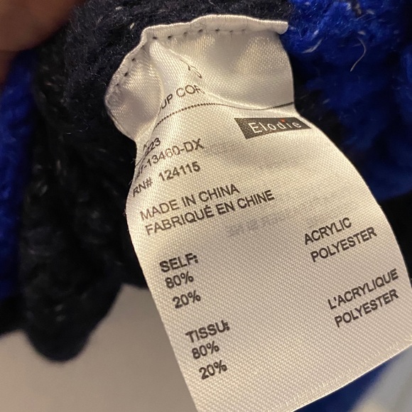 Elodie Colorblock Mock Neck Sweater-NWT - Picture 5 of 6